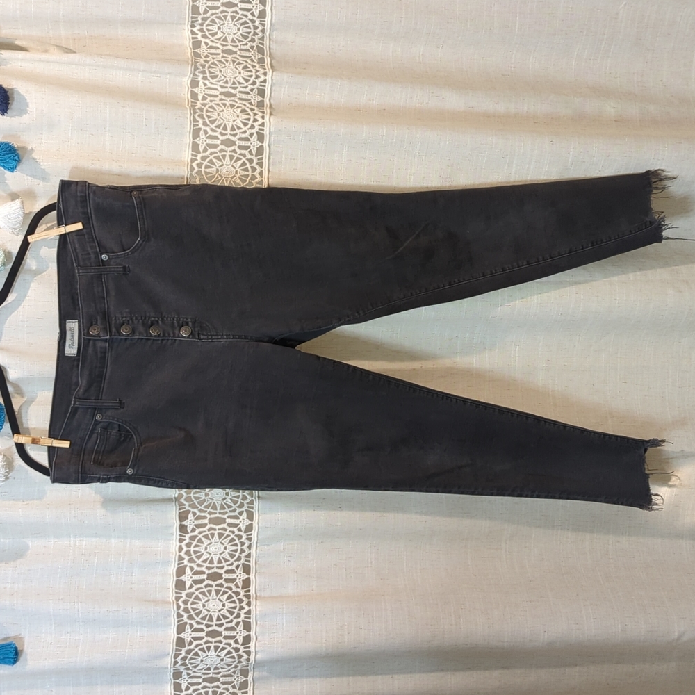 Madewell Button Up 9" High Rise Skinny
